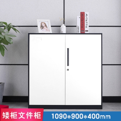 海利洛窄邊文件柜-灰白矮柜